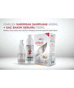 Garlex Sarımsak Şampuanı 400 ml + Saç Bakım Serumu 100 ml