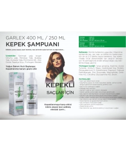 Garlex Sarımsak Şampuanı Kepekli Saçlar İçin 250 ml