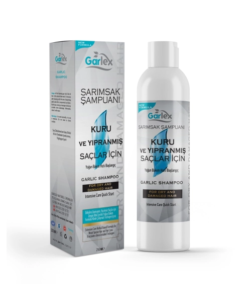 Garlex Sarımsak Şampuanı Kuru ve Yıpranmış Saçlar İçin 250 ml