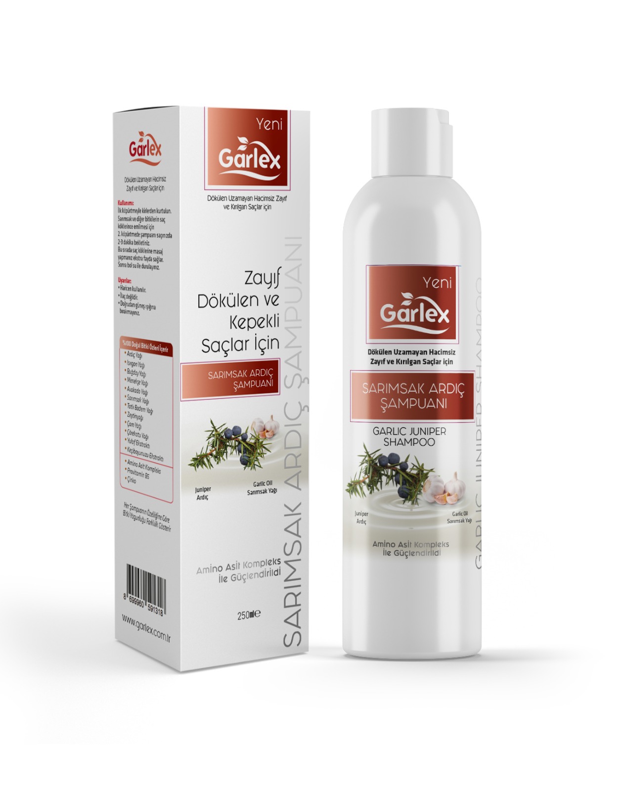Garlex Sarımsak & Ardıç Şampuanı 250 ml