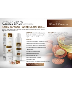 Garlex Sarımsak & Argan Şampuanı 250 ml