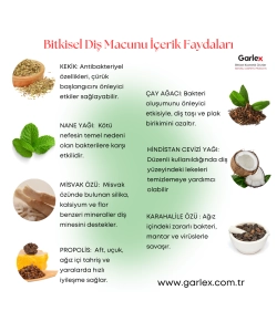 Garlex Bitkisel Diş Macunu 100 ml