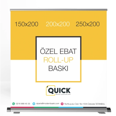 Özel Ebat Rollup Banner