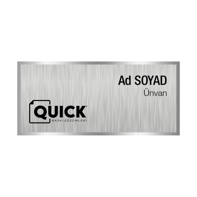 Lüx Dikdörtgen Yaka İsimliği