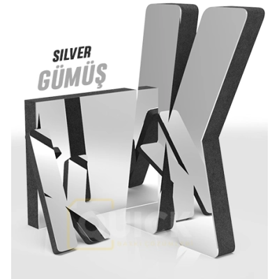 Gümüş Aynalı Kabartma Duvar Yazısı