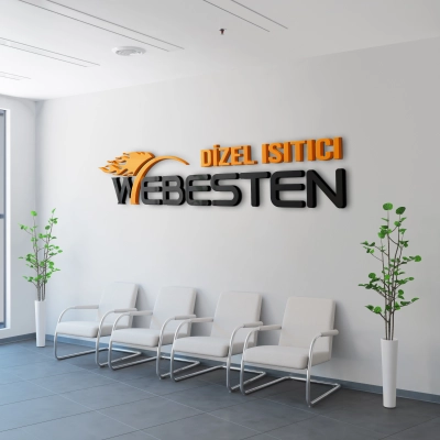 Renkli Kabartma Duvar Yazısı