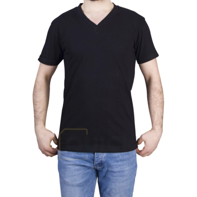 V Yaka Tshirt Baskı