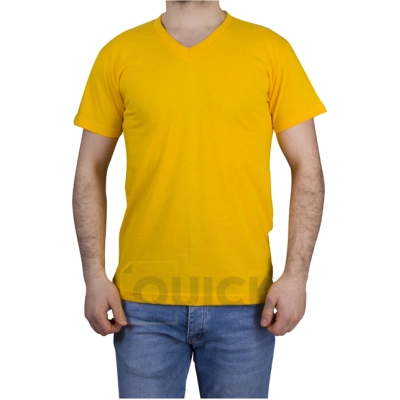 V Yaka Tshirt Baskı