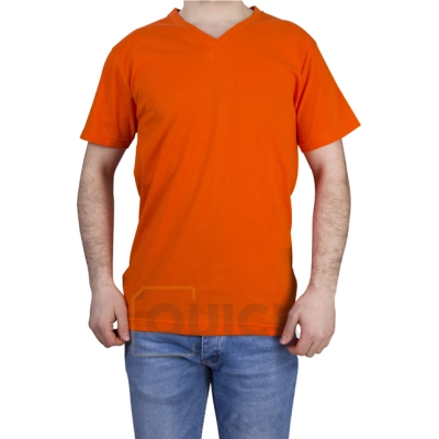 V Yaka Tshirt Baskı