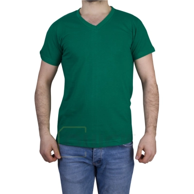 V Yaka Tshirt Baskı