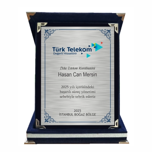 Lacivert Albüm Plaket