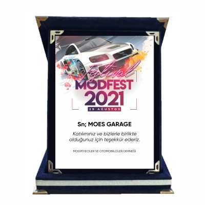 Lacivert Albüm Plaket