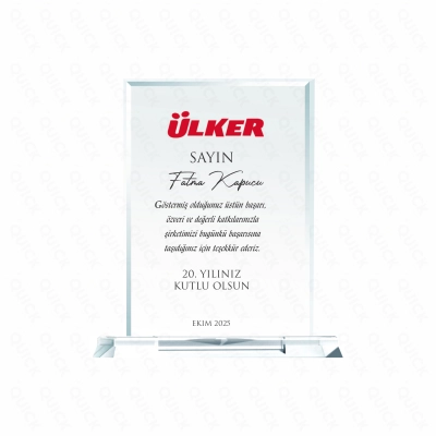 Kristal Plaket Nilüfer