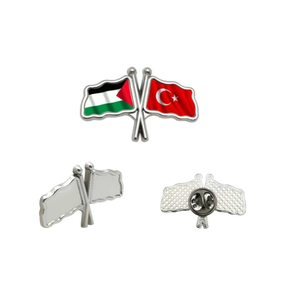 Çiftli Metal Yaka Rozeti