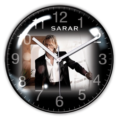 Bombeli Yuvarlak Duvar Saati