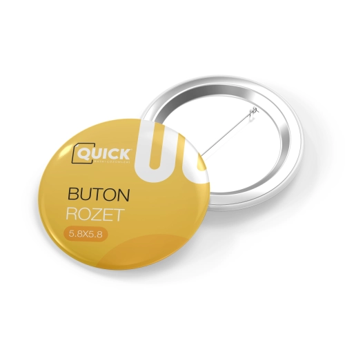 İğneli Rozet Baskı