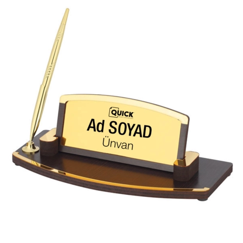 Kalemli Ahşap Masa İsimliği