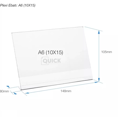 Masaüstü L Tipi Yatay Föylük - Broşürlük - Fiyatlık