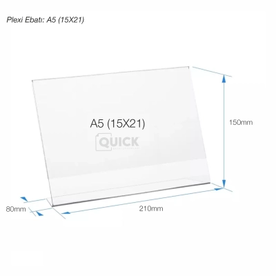 Masaüstü L Tipi Yatay Föylük - Broşürlük - Fiyatlık