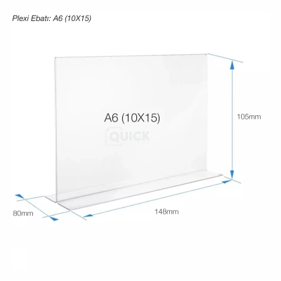Masaüstü T Tipi Yatay Föylük - Broşürlük - Fiyatlık
