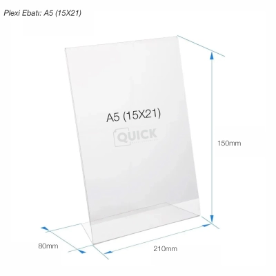 Masaüstü L Tipi Dikey Föylük - Broşürlük - Fiyatlık