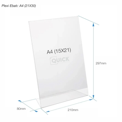 Masaüstü L Tipi Dikey Föylük - Broşürlük - Fiyatlık