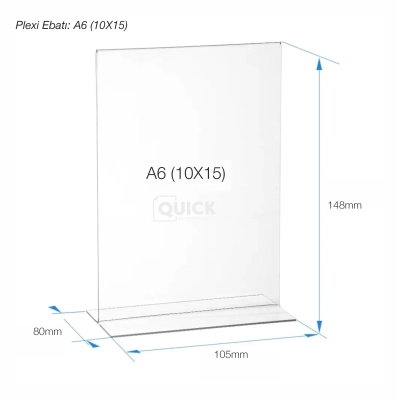 Masaüstü T Tipi Dikey Föylük - Broşürlük - Fiyatlık