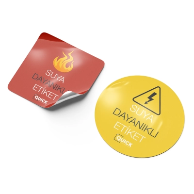 Suya Dayanıklı Folyo Etiket