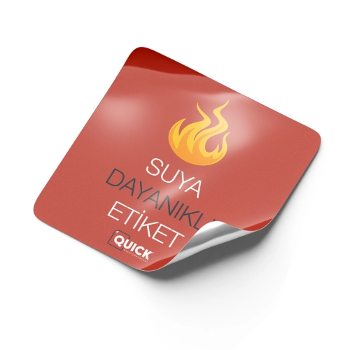 Suya Dayanıklı Folyo Etiket