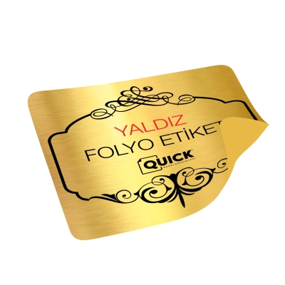 Yaldız Özel Kesimli Folyo Etiket