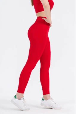 Dikişsiz Push-up Toparlayıcı Kırmızı Tayt