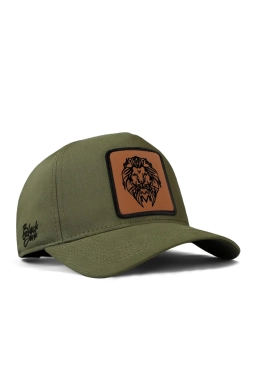 Blackbörk Premium Haki Şapka Cap Aslan Logolu