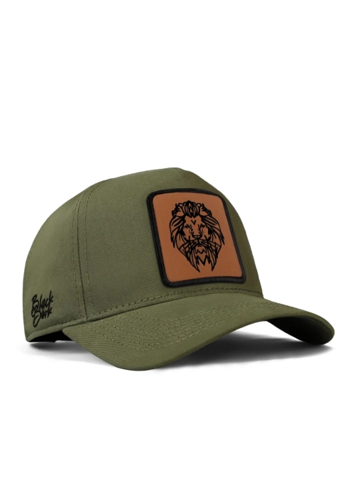 Blackbörk Premium Haki Şapka Cap Aslan Logolu