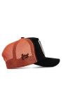 BlackBörk Preium Trucker 7 Numara Logolu Unisex Siyah-Turuncu Şapka