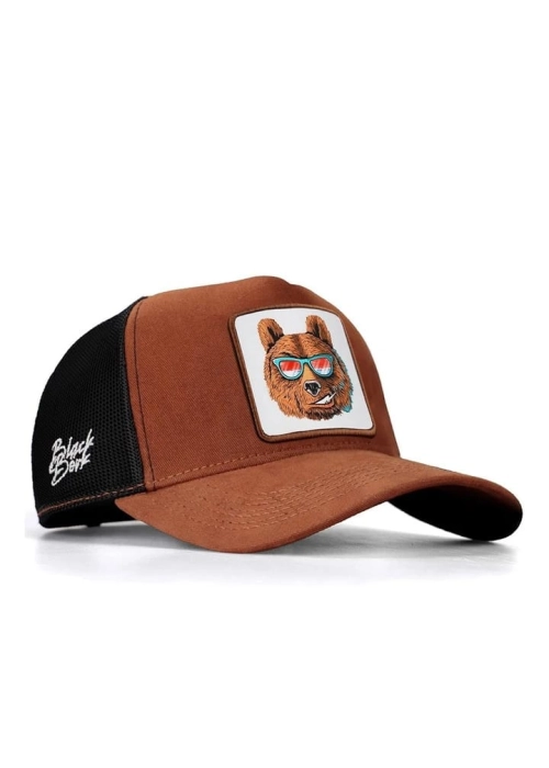 Blackbörk Camel-Siyah Şapka (Cap) Ayı-3 Logolu