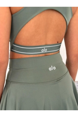 Alo Yoga Şortlu Etek Tulum Büstiyer GriTakım