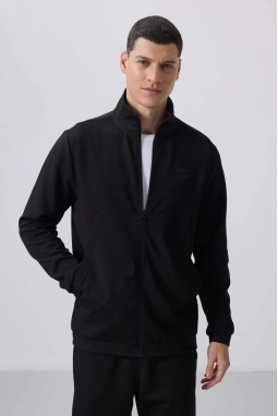 Femora Yüzeyi Dokulu Rahat Form Erkek Eşofman Takım Siyah