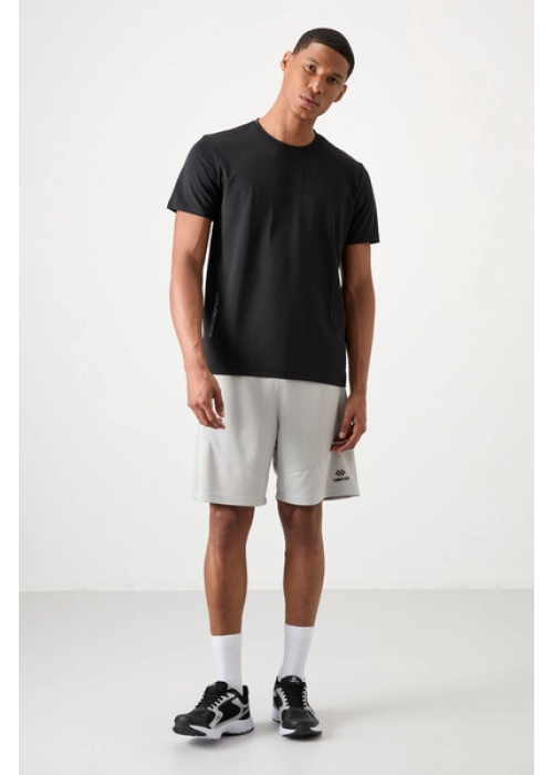 Femora Erkek Aktif Spor T-Shirt | Nefes Alan, Hızlı Kuruyan Koşu & Fitness Tişörtü - Siyah