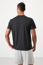 Femora Erkek Aktif Spor T-Shirt | Nefes Alan, Hızlı Kuruyan Koşu & Fitness Tişörtü - Siyah