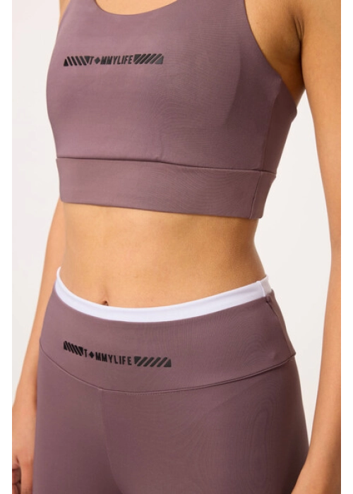 Femora Gül Kurusu Yüksek Bel Toparlayıcı Dar Paça Büstiyer Tayt Takım - Feminen ve Fit Görünüm