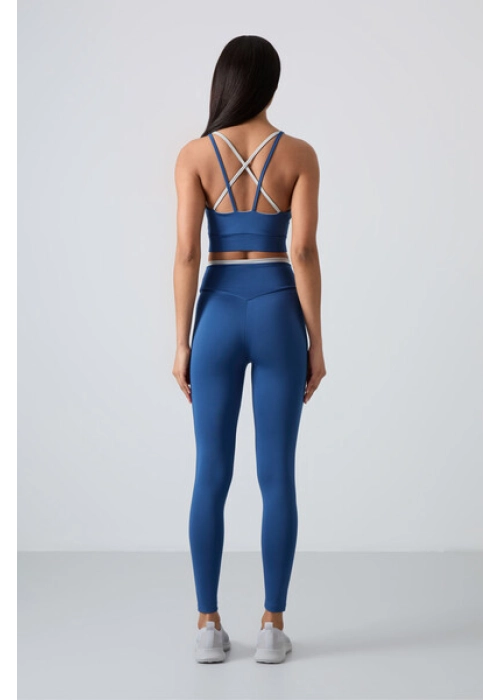 Femora Yüksek Bel Dar Paça Kadın Parlament Büstiyer Tayt Takım