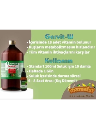 Röhnfried Gervit-W MultiVitamin Takviyesi 10 ML(Bölünmüş)