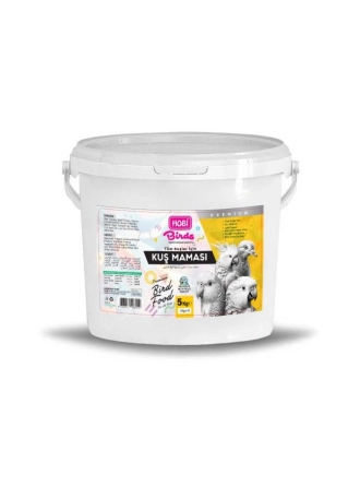 Hobi Tüm Kuşlar İçin Kuş Maması 5 KG Kova