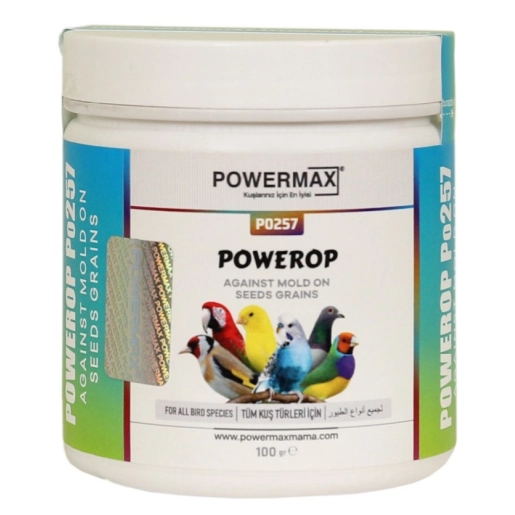 Powerop ( yem dezenfektanı) ( yemlerde mantar, bakteri,kelebek, ve küf önleyici ) 100 gr  