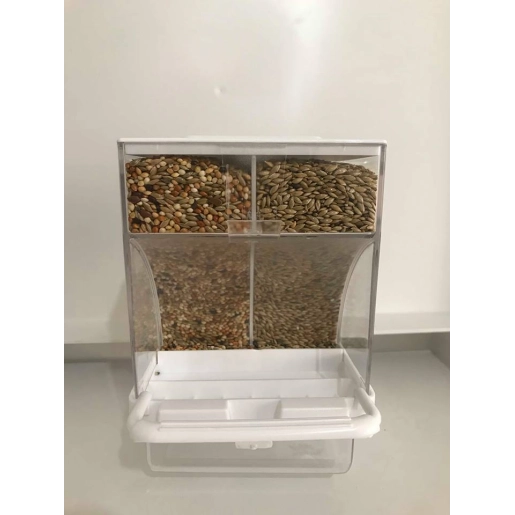 10 Adet T-Pet Akıllı Yemlik İkiye Bölünebilir Geniş Kabuk Hazneli