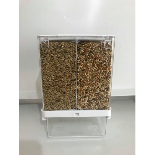 10 Adet T-Pet Akıllı Yemlik İkiye Bölünebilir Geniş Kabuk Hazneli