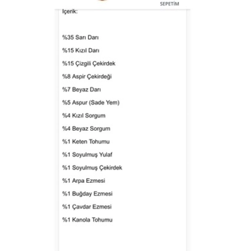 Vivid Paraket Yemi 20 KG Çuval