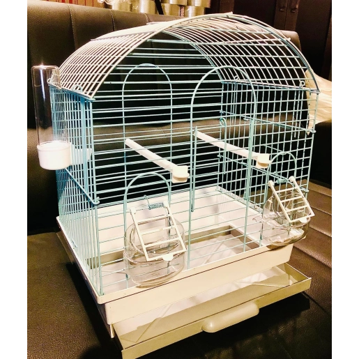 TURKUAZ RENKLİ EV TİPİ KAFES 