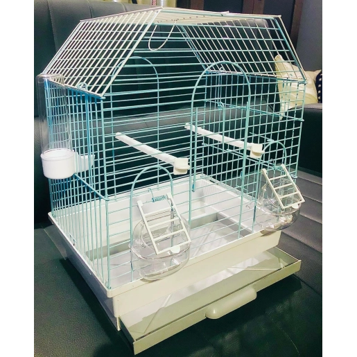 TURKUAZ RENKLİ EV TİPİ KAFES 