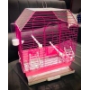 PEMBE RENKLİ EV TİPİ KAFES